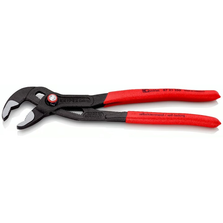 Pinze per pompa dell'acqua ad alta tecnologia cobra cobra knipex, lunghezza 250 mm, laccatura superficiale