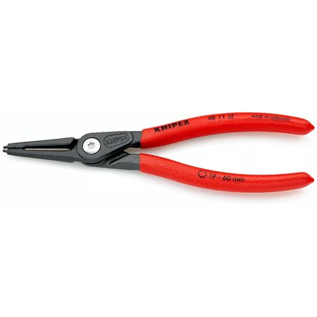 Alicates de precisión para anillos de retención internos en orificios, longitud 180 mm