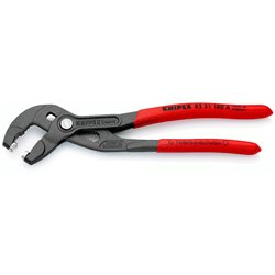 Pinze per morsetti per tubo a molla, lunghezza 180 mm, laccatura superficiale, piste rivestite in plastica