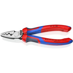 Crimpabzange für Drahtläden, Länge 180 mm, Oberflächenlack, Griffe mit Komfortgriffen