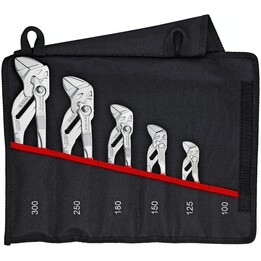 Knipex 1863023, Juego de alicates y llaves, 5 piezas, rojo