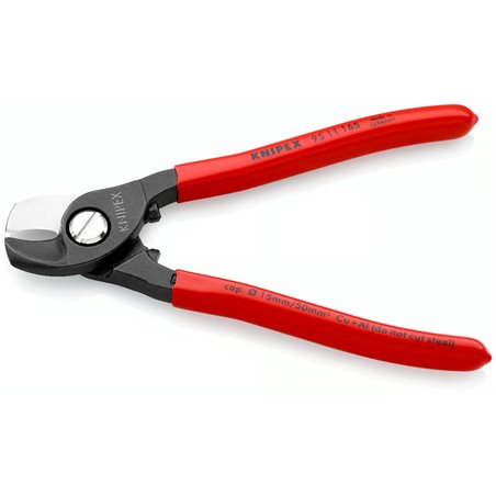 Tijeras para cables, longitud 165 mm, superficie lacada, mangos recubiertos de plástico