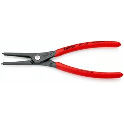 Alicate de precisão para circlips externos em eixos, comprimento 225 mm, superfície lacada