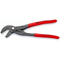 Alicates para abrazaderas de manguera con retenedor, longitud 250 mm, superficie lacada