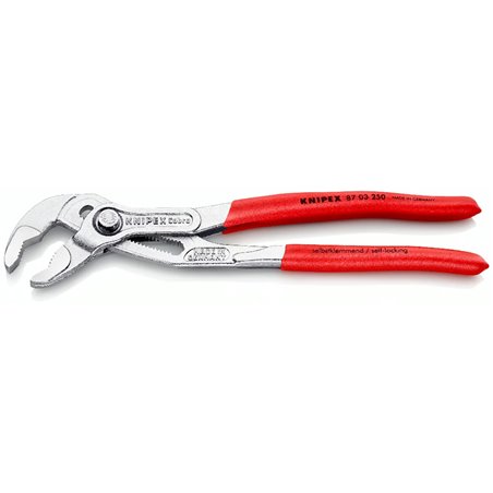 Knipex cobra High-Tech-Wasserpumpenzange, Länge 250 mm, Oberflächenchromplatte, Griffe Kunststoffbeschichtet