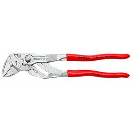Alicate alvejador e uma chave inglesa em uma única ferramenta, comprimento 250 mm, superfície cromada banhada