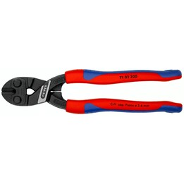 Cortapernos compactos KNIPEX CoBolt, longitud 200 mm, superficie lacada, fundas multicomponente