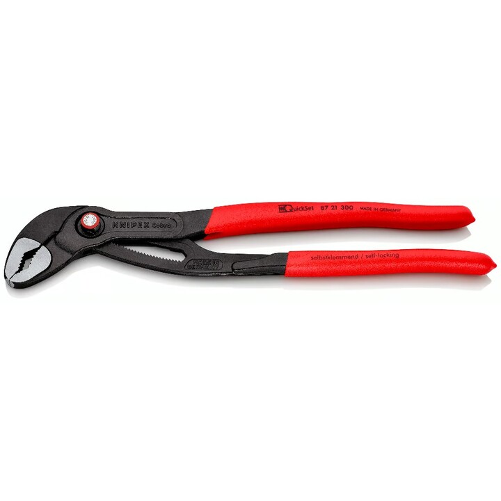 Knipex Cobra QuickSet, Pinze per pompe dell'acqua 300 mm, rosso