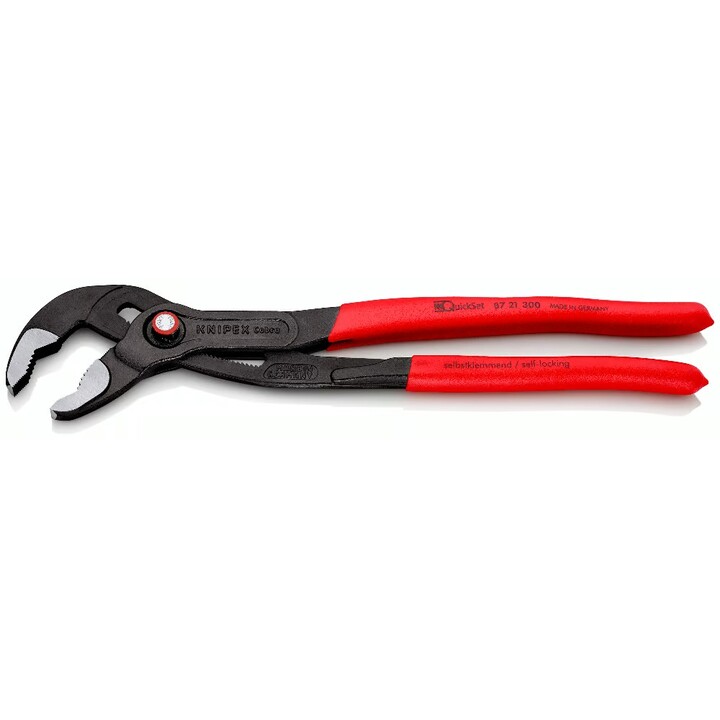 Knipex Cobra QuickSet, Pinze per pompe dell'acqua 300 mm, rosso