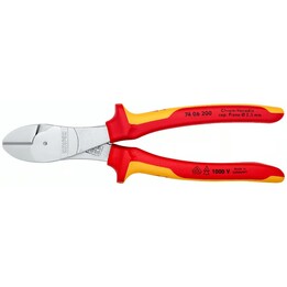Knipex 7406200, High Leverage Diagonal Cutters, Red