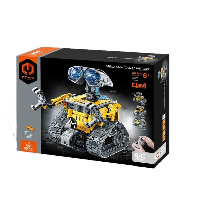 Robô de tijolos RC IM.MASTER amarelo 4 em 1 560el 8053 41285