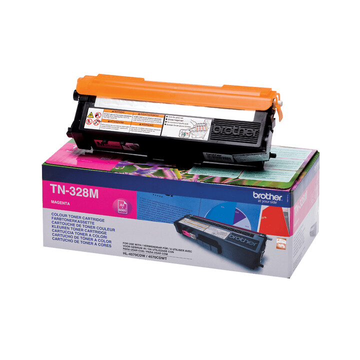 Toner magenta original Brother TN328M, 6.000 páginas