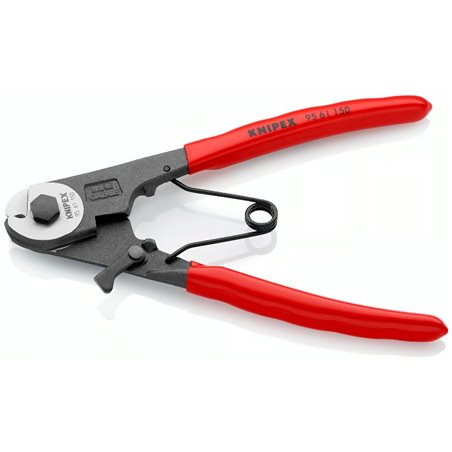 Coupe-câble Bowden, longueur 150 mm, surface laquée, poignée en plastique enduit