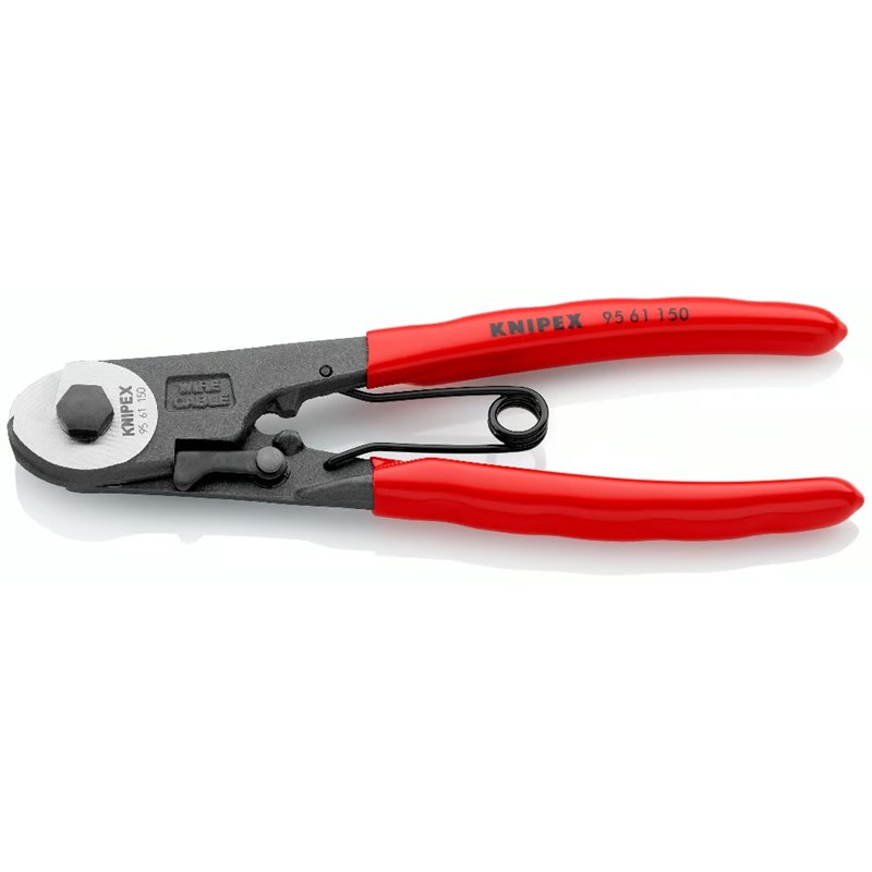 Coupe-câble Bowden, longueur 150 mm, surface laquée, poignée en plastique enduit