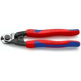 Knipex 9562190, Cortaalambres de acero forjado, rojo