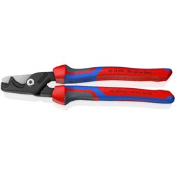 Cortacables StepCut XL KNIPEX con corte escalonado, longitud 225 mm, superficie lacada