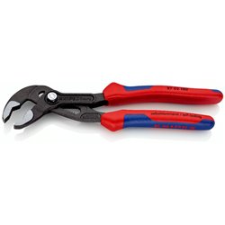 Knipex Cobra High-Tech-Wasserpumpenzange, Länge 180 mm, Oberflächenlöckchen, Mehrkomponentengriffe