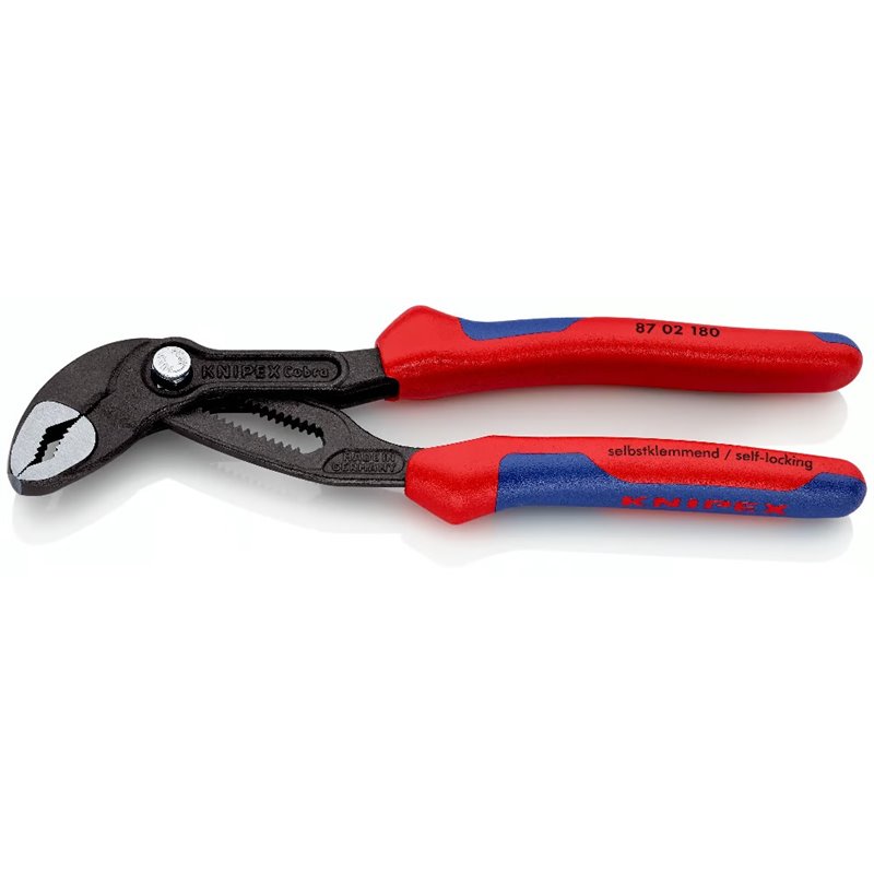 Knipex Cobra Alto alicate de bomba de água, comprimento 180 mm, alças lacadas de superfície, multi-componentes