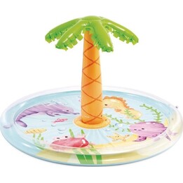 INTEX 56433NP piscina gonfiabile Palm Tree Spray Pool 173x104cm multicolore