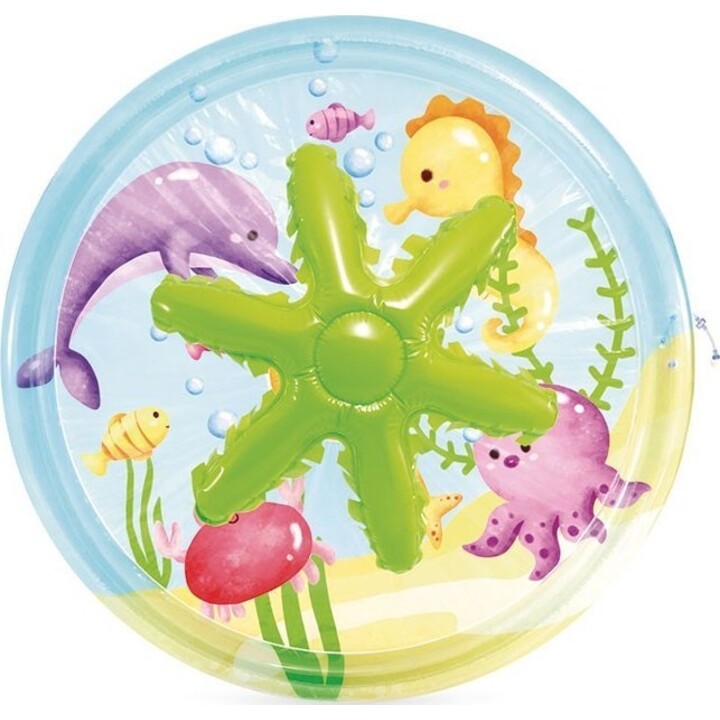 INTEX 56433NP piscine gonflable Palm Tree Spray Pool 173x104cm multicolore