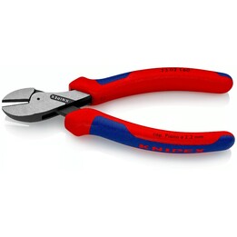 Knipex 7302160, X-Cut Corta Diagonal Compacto 160mm, Rojo/Azul