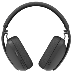 Casque sans fil Logitech Zone Vibe pleine taille Bluetooth sans fil USB-C via adaptateur Bluetooth graphite Certifié pour Micros