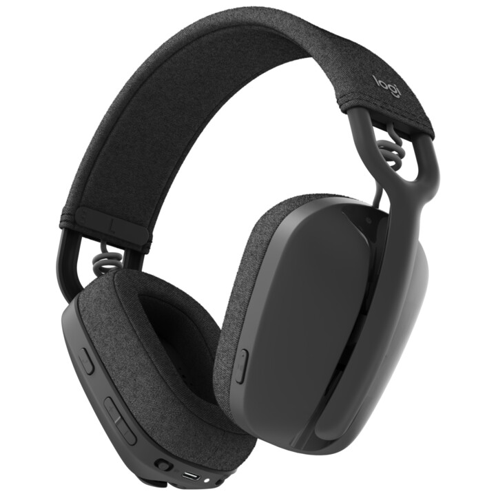 Auriculares inalámbricos Logitech Zone Vibe de tamaño completo con Bluetooth, inalámbricos, USB-C a través del adaptador Bluetoo