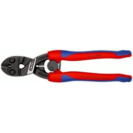 Knipex 7132200, Cortapernos compacto CoBolt 200mm, Rojo/Azul