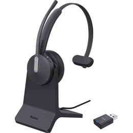 Fone de ouvido Yealink Dect WH64 híbrido mono com suporte de carregamento