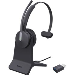 Auriculares Yealink DECT WH64 híbridos mono con base de carga Teams