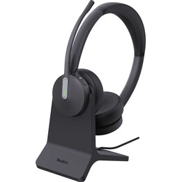 Fone de ouvido Bluetooth Yealink BH70 Dual com suporte e conexão USB-C/A