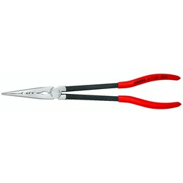 Alicate de nariz com agulha de longo alcance com perfis transversais, comprimento 280 mm, superfície lacada