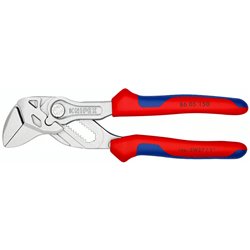 Alicates y llave inglesa en una sola herramienta, Longitud 150 mm, Superficie cromada