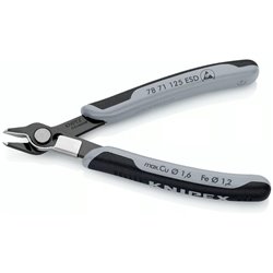 Supercuchillos electrónicos ESD, longitud 125 mm, superficie lacada, mangos multicomponente