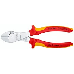 Cortador lateral Knipex 180 mm, Rojo