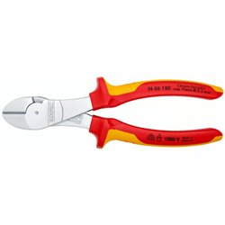 Diagonales Cutter mit hoher Hebelwirkung, Länge 180 mm, verchromte Oberflächenverzerrung, Mehrkomponentengriffe