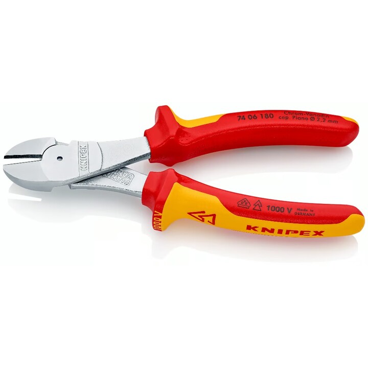 Knipex Side Cutter 180 mm, Red