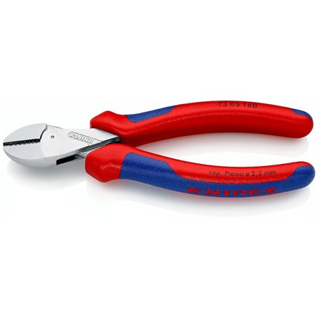 Knipex X-Cut compact diagonal Cutter High Levier Transmission, longueur 160 mm, surface chromée plaquée