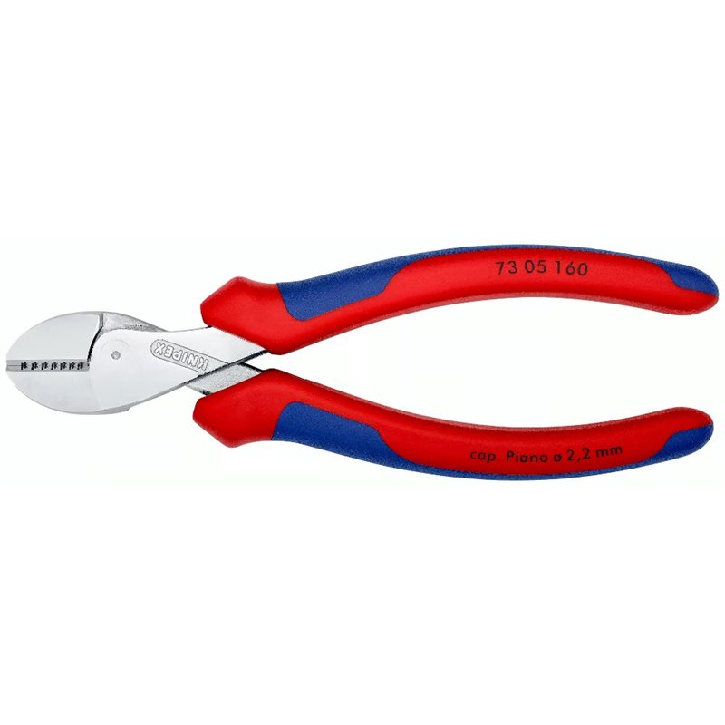 Knipex X-Cut compact diagonal Cutter High Levier Transmission, longueur 160 mm, surface chromée plaquée