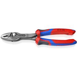 Pinze di presa anteriore e laterale di Knipex Twingrip, lunghezza 200 mm, laccatura superficiale, con manici di comfort