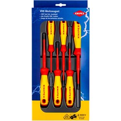 Set à tournevis VDE Plusminus, fendu 6 pièces