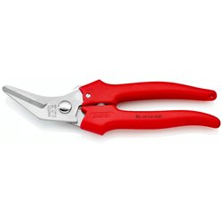 Tijeras combinadas, longitud 185 mm, superficie cromada, mangos monocomponentes