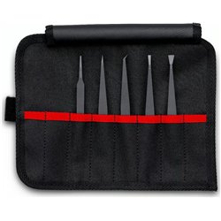 Tweezers de plástico definem 5 peças, comprimento 90 mm