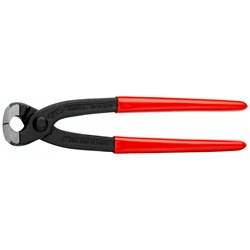 Alicates para abrazaderas de oreja, longitud 220 mm, superficie lacada, mangos recubiertos de plástico