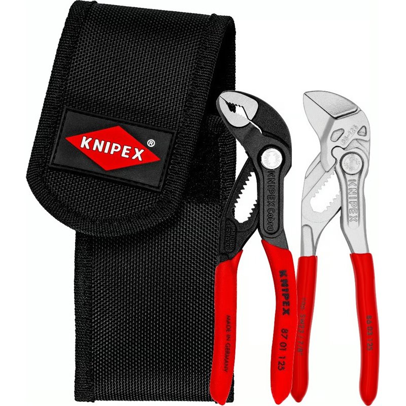 Juego de mini alicates en bolsa de herramientas para cinturón 1 x 86 03 125, 1 x 87 01 125