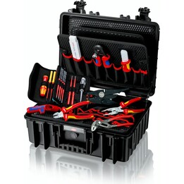 Étui à outils robuste23 électrique 25 pièces, longueur 370 mm
