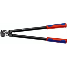 Cisaille de câble KNIPEX, 500 mm, rouge/bleu