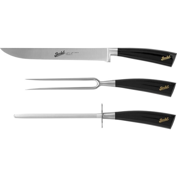 Berkel Elegance Glossy Black Roast - Conjunto com 3 colheres de sopa.