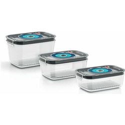 Bosch MSZV0FC3 Accesorio de contenedores de almacenamiento de vacío en 3 tamaños diferentes, plástico
