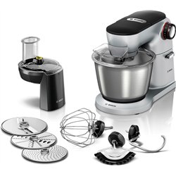 Bosch óptimo MUM9D33S11 Procesador de alimentos, 5.5 l de acero inoxidable, agitador planetario, gancho de masa